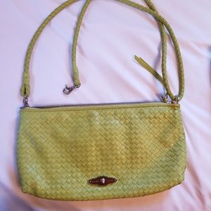 Elliott Lucca Crossbody Green Purse Convertble NEW